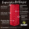 Надувной коврик Klymit Insulated Static V Luxe Pad, красный 06LIRD01D